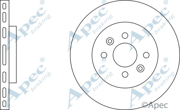 APEC BRAKING stabdžių diskas DSK2945